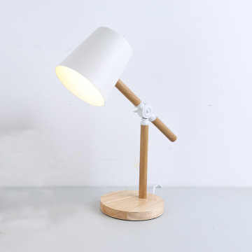 Lampu Meja Kayu LEDER Bule