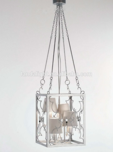 Modern metal cage pendant light