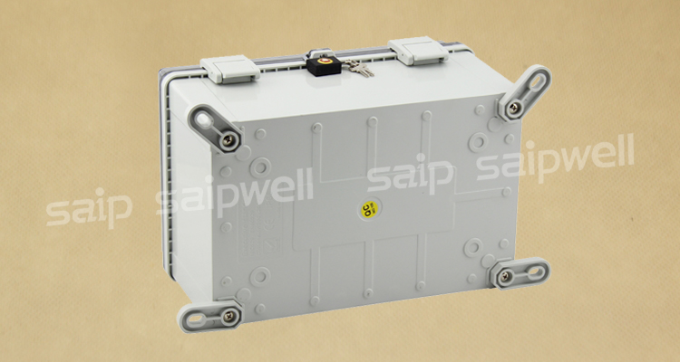 SAIPWELL 300X200X160MM WATERPROOF BOX WITH BREAKER AND RELAY RADIATION PROOF PLASTIC BOX