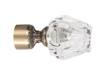 Crystal Rose Head Curtain Rod