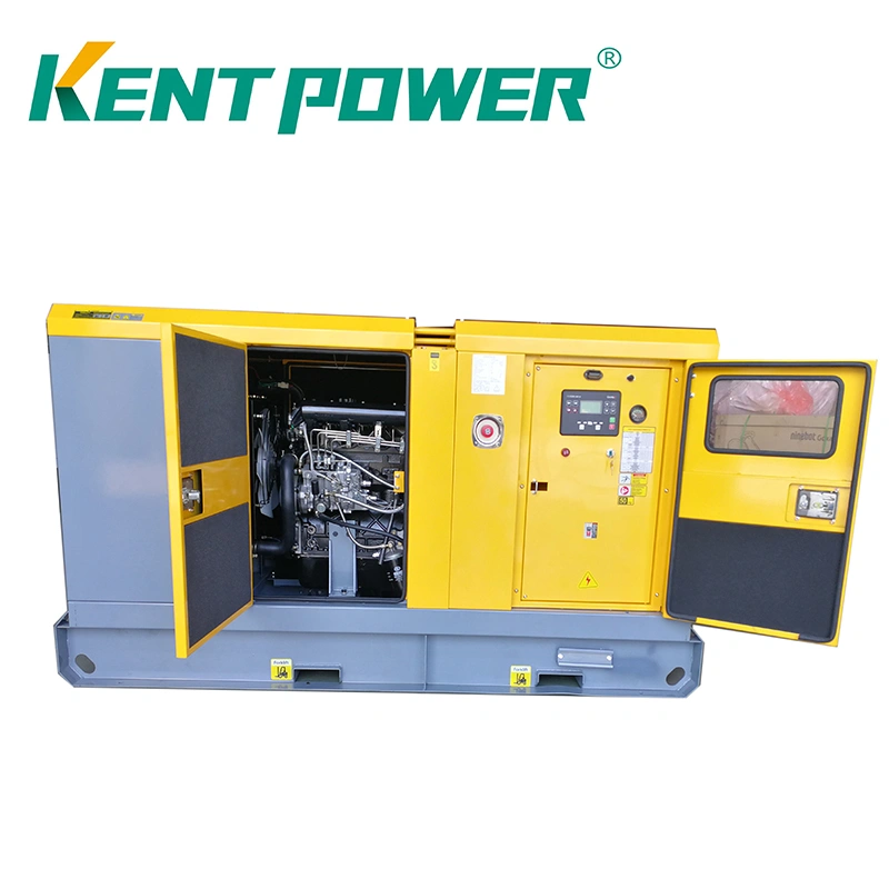 Rated 50kVA-150kVA Low Noise Canopy Perkins-Power Engine (1106A-70TG1) Diesel Generators