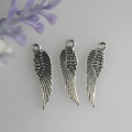 Χονδρικό Antique Angel Wings Loose Bead Charms Pendants Fit βραχιόλι σκουλαρίκια 17 x 5mm