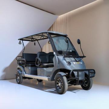 Four wheeled electric sightseeing bus