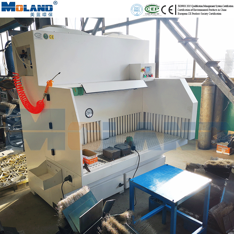 Downdraft Ariflow جدول تجميع الغبار للطحن