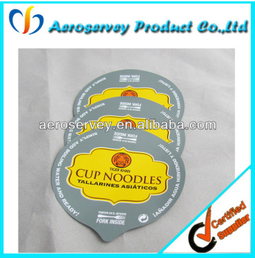 Customize aluminum foil lid,yogurt cup aluminium foil lid,plastic cup with aluminum foil lid