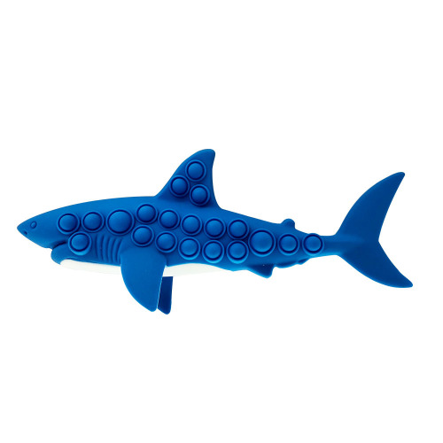 Shark Push Bubble Pop Game Fidget Mainan Sensory