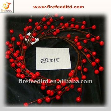 Red beeds decorative straw