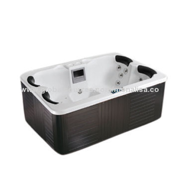 Hot sell acrylic 4-people outdoor whirlpools massage spa