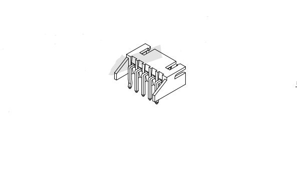 2,5-mm-Tonhöhe 90 ° Wafer-Anschlussreihe AW2501RB-XP