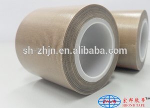 single sided tape PTFE coated fiberglass fabric teflon tape