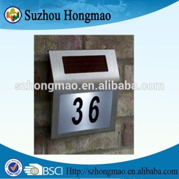 Solar House Number Light