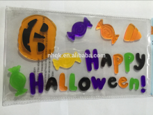 Christmas &halloween window decal gel sticker Custom Window Gel Stickers; House Window Sticker