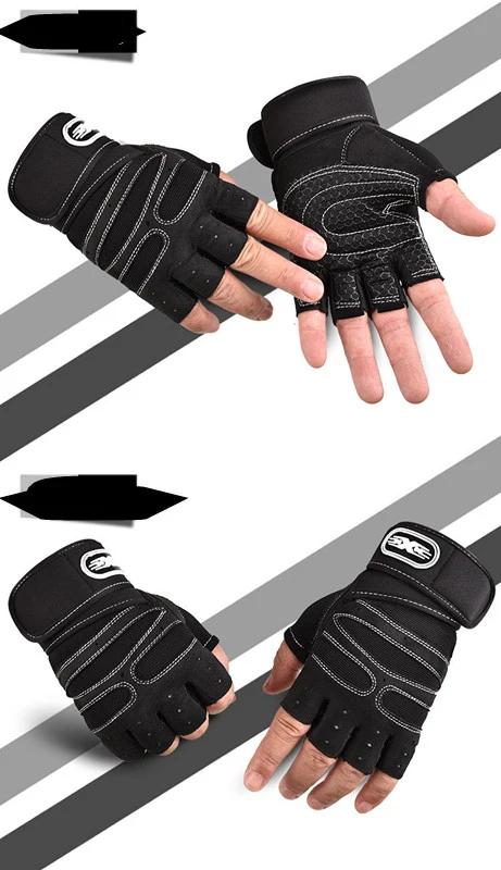 Fashion Easy Take Outdoor Sports Half Finger Gloves