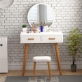 Artist portable makeup vanity table with LED