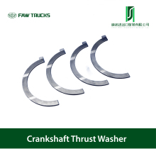 Thrust washers on crankshaft