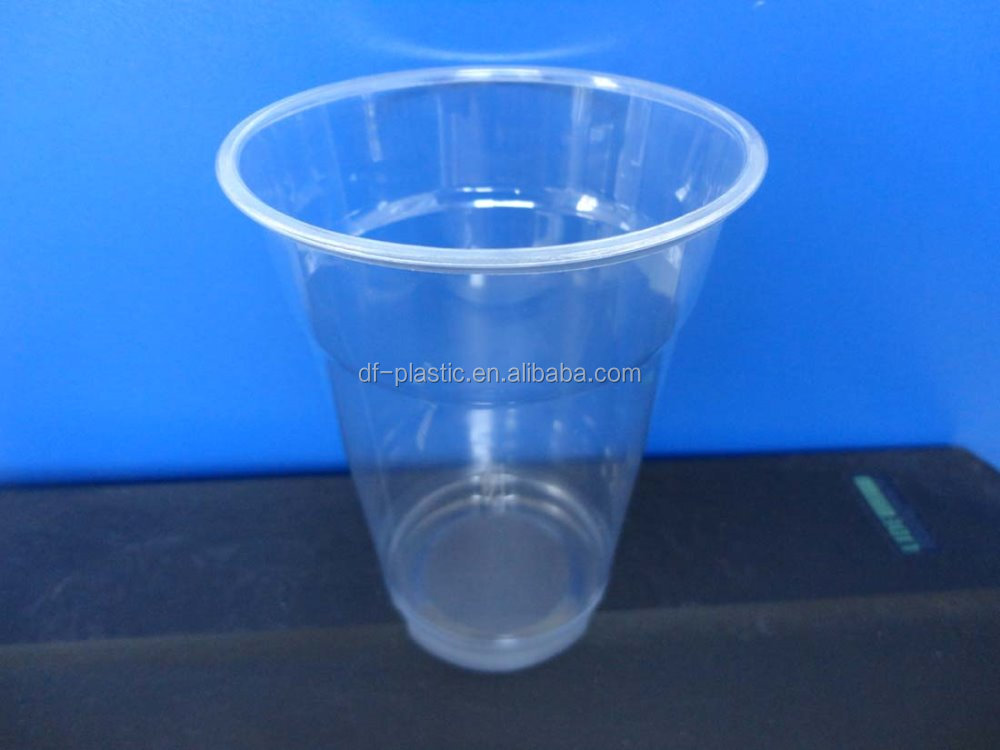 500ml pet plastic cups milktea juice and coffee drinking cup with custom logo printed