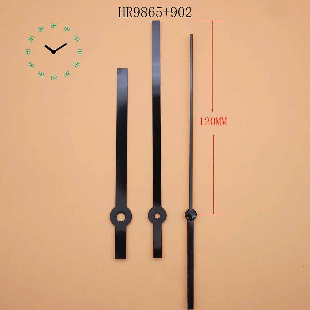 Hr9865 High Quality 120mm Metal Straight Clock Hands