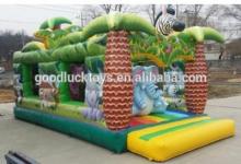 Tropical inflatable bouncy castle, inflatable bouncer slide, bouncy castle inflatable