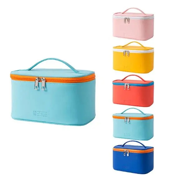 Travel Waterproof Portable Women Makeup Bag High Capacity Toiletries Organizer Storage Cases Zipper Wash Beauty Pouch Cosmetic Bag