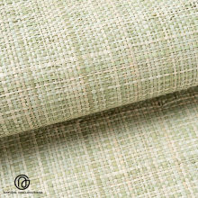 Handcrafted Light Green Raffia Wallpaper Natural Elegance