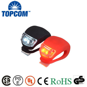 colorful silicone 2 led wrap-around bike lights