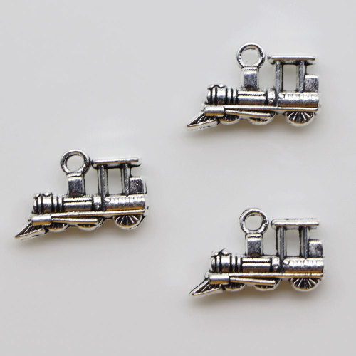 Matériaux de perles artificielles de Train de voiture antique 100 pièces 18*12mm pour la fabrication de bijoux de décoration breloques