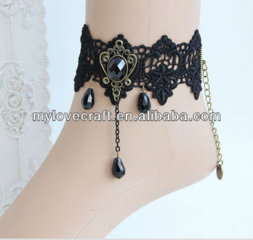 MYLOVE black lace anklet indian ethnic jewellery MLFL65