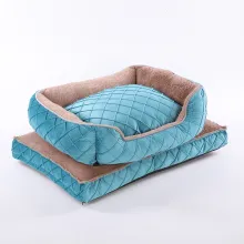 Blue Unfolded Grateful Comfortable Durable Dog Bed Wholesale