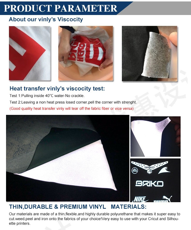 Wholesale textiles printing film reflective heat transfer vinyl for garment safety vest