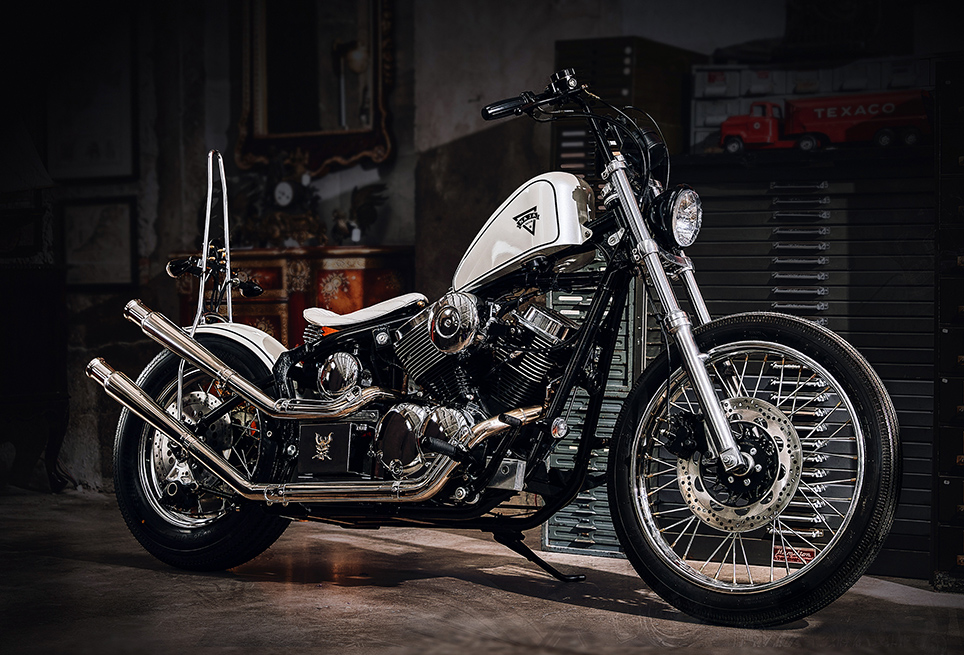 chopper style motorcycle