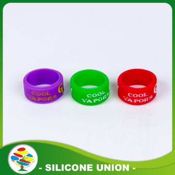 Debossed With Color Filled Silicone Ring