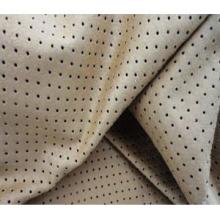 super micro suede fabric with punched hole