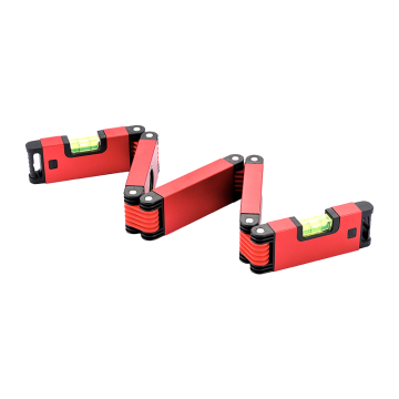High-Quality Aluminum Alloy Spirit Levels with Foldable Magnetic Box - Precision Measuring Tools