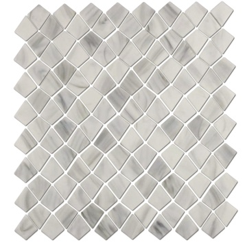 Stone patterned glass mosaic tiles for outdoor walls