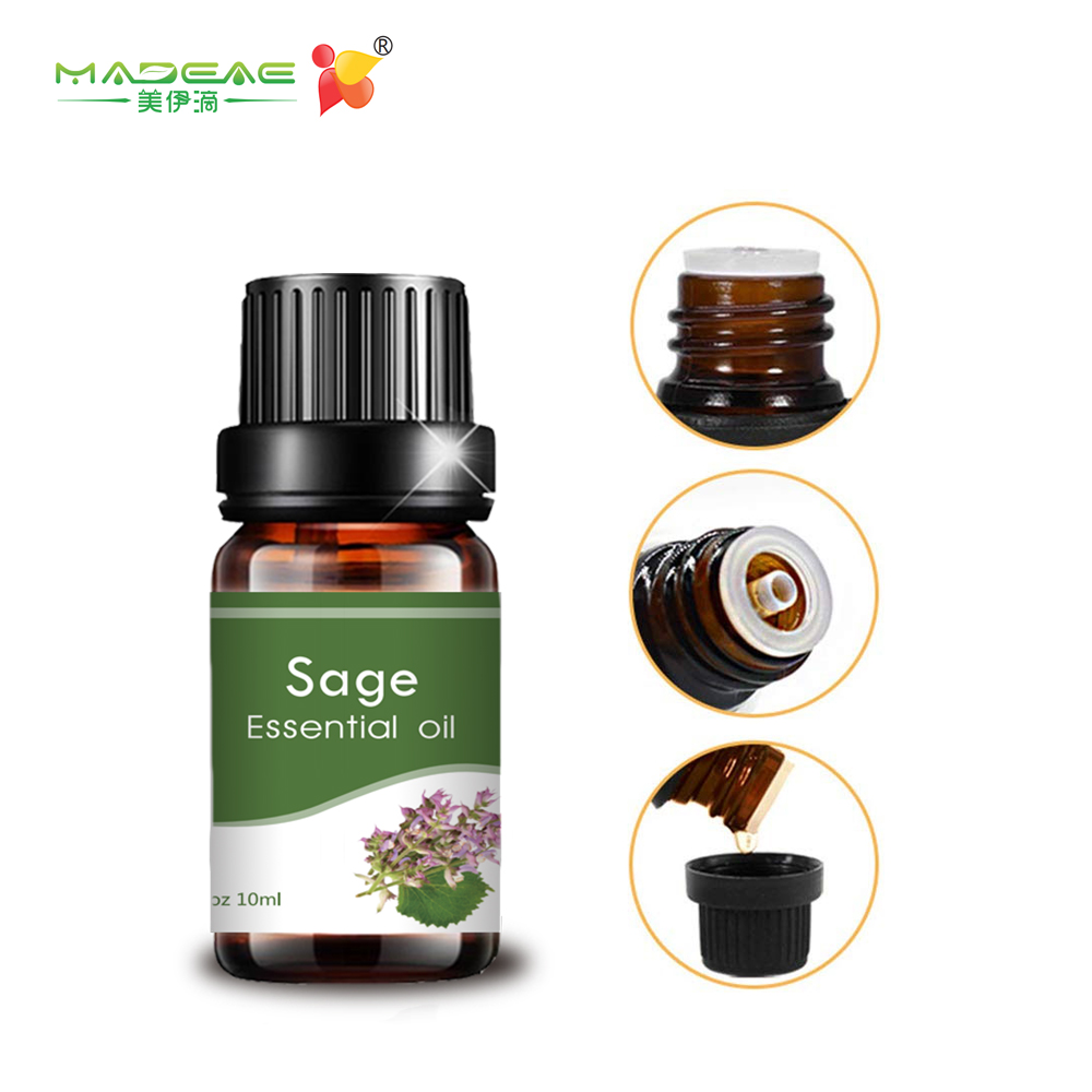 Label Pribadi Clary Sage Essential Oil 10ml untuk Pijat