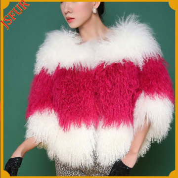 Manufacturer Supply Mongolian Fur Coat Women Overcoat