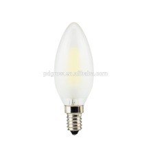 Frosted glass ceiling light cover 2w TDK condensor led filament led night light e26 frosted candle bulb