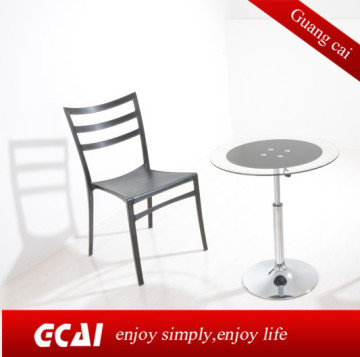 stackable simple design cheap selling plastic coffee shop tables and chairs