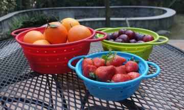 Kitchen Collapsible Silicone Colander Strainer