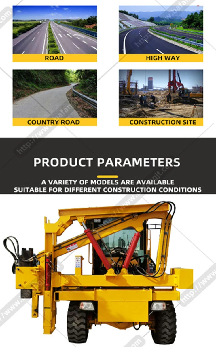 Hydraulic Post Installation Pile Hammer Highway Guardrail Pile Driver