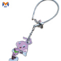 Metal custom cheap enamel keychain for gift