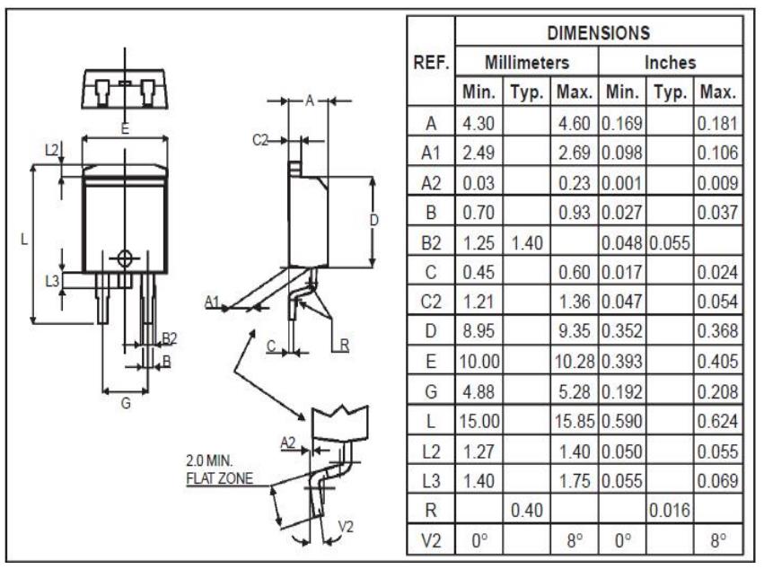 TO-263 BT139B-600E On-state RMS current to 16A Triac