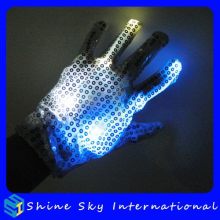 Cheap Promotional Textile Led Flashing Gloves
