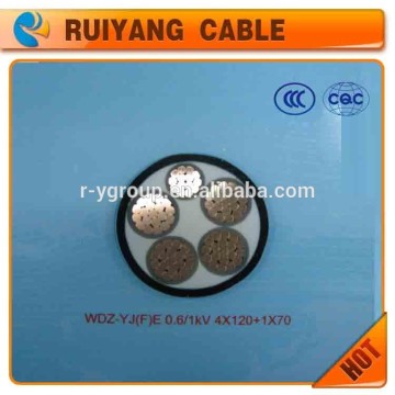 5 cores XLPE insulated low-smoke free-halogen flame-retardancy polyolefin sheathed power cable