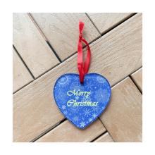 MDFSUB Heart Acrylic Christmas Ornaments