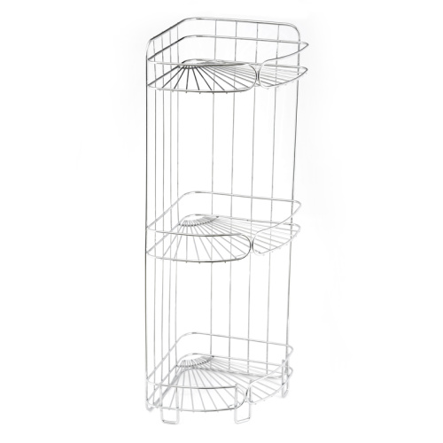 Kitchen bathroom storage rack with basket