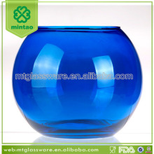 colorful round glass bowl vase/clear glass fish bowl