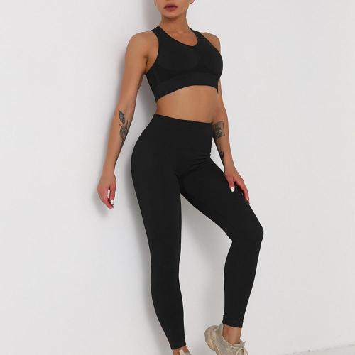 Soutien-gorge et leggings à dos nageur pour femmes