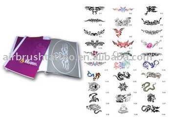 airbrush tattoo stencil book