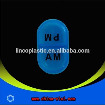 blue color mini pp one day pill case supplier